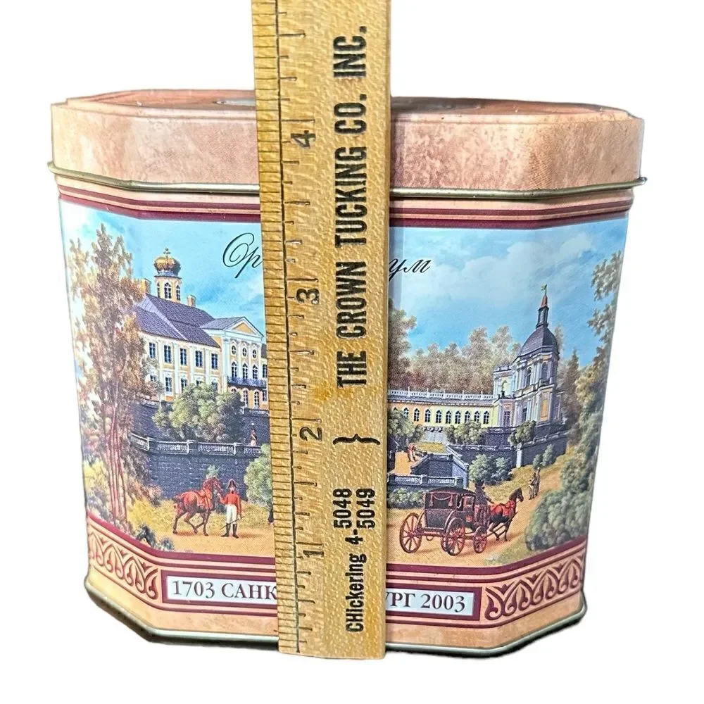 Vintage Russian Tea Caddies Pair